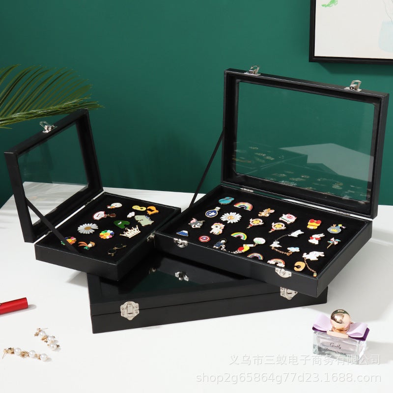 Metal Badge Storage Box Transparent Dustproof Cartoon Medal Jewelry Box Large Capacity Brooch Medal Display Box - Image 4