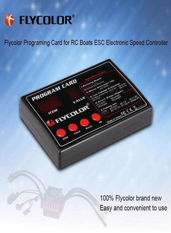 Goolsky Flycolor Programing Card for RC Boats ESC Electronic Speed Controller - Image 2