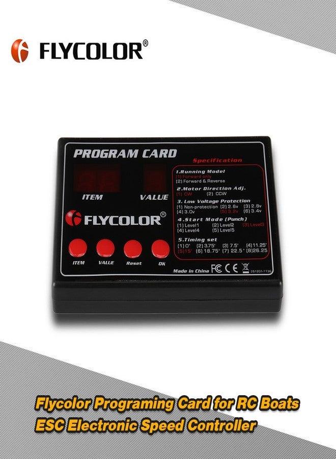 Goolsky Flycolor Programing Card for RC Boats ESC Electronic Speed Controller - Image 3