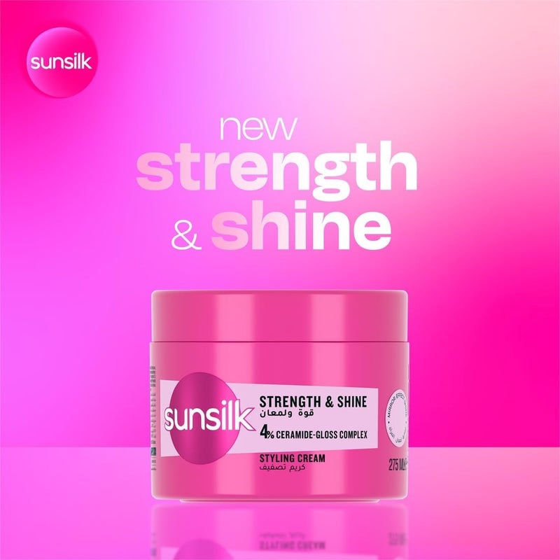 SUNSILK Hair Cream For Strength & Shine With Pro Vitamin B5 & Natural Smoothening Oils, 275 ML - Image 3