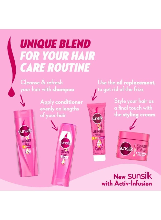 SUNSILK Hair Cream For Strength & Shine With Pro Vitamin B5 & Natural Smoothening Oils, 275 ML - Image 5