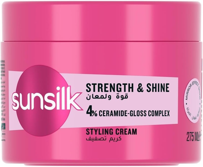 SUNSILK Hair Cream For Strength & Shine With Pro Vitamin B5 & Natural Smoothening Oils, 275 ML - Image 1