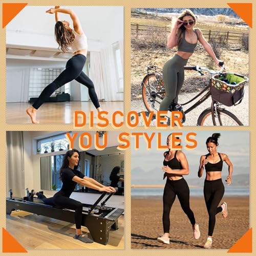 FULLSOFT 3 Pack Leggings for Women Non See Through-Workout High Waisted Tummy Comtrol Black Lightweight Yoga Pants with Pockets Cross for Gym Hiking Running Dance (Black, Dark Grey, Navy Blue, Small-Medium) - Image 5