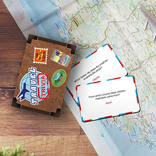 Gift Republic Travel Trivia Cards – Travel Size, Paper, Multicolor - Image 2