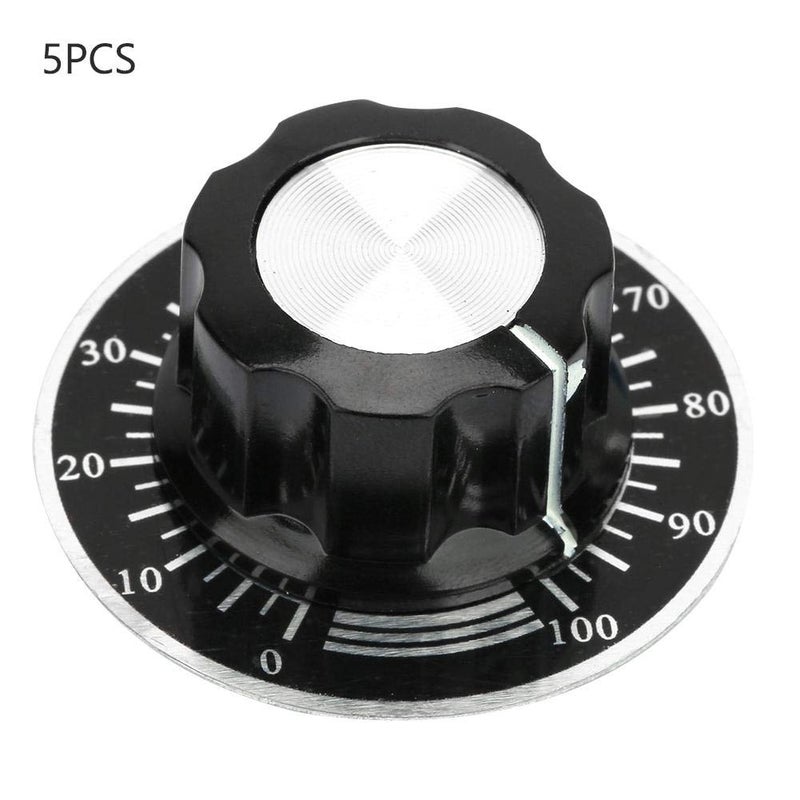 klarako Potentiometer Knob, Potentiometer Scale Plate, Durable Digital Dial Scale Plate MF-Aklarako Potentiometer Cap Potentiometer Replace 10Pcs for DIY - Image 4
