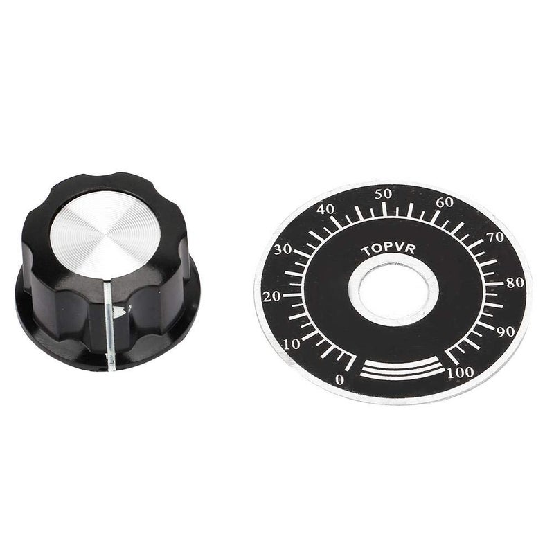 klarako Potentiometer Knob, Potentiometer Scale Plate, Durable Digital Dial Scale Plate MF-Aklarako Potentiometer Cap Potentiometer Replace 10Pcs for DIY - Image 3