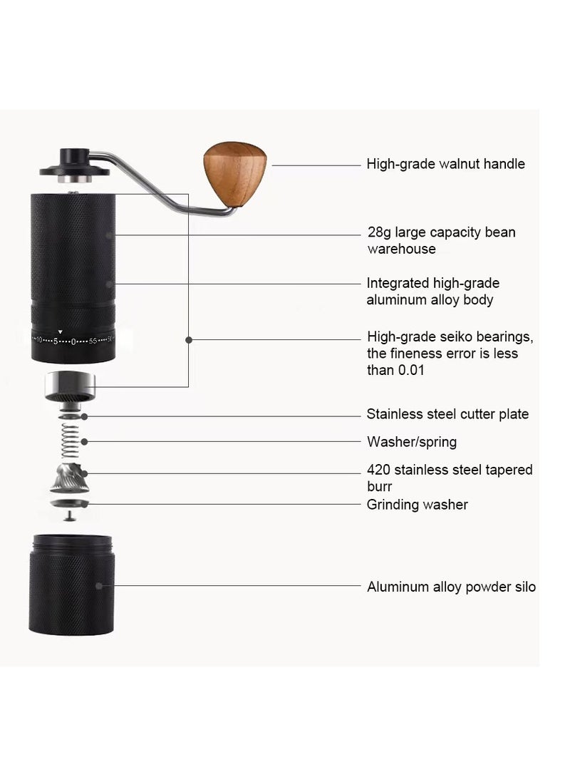 OMRAN CART Coffee grinder manual for Espresso with External adjustable stainless steel core 7 Star fine grinding steel upgraded core especially design for Espresso, turkey & pour over coffee maker - Image 4