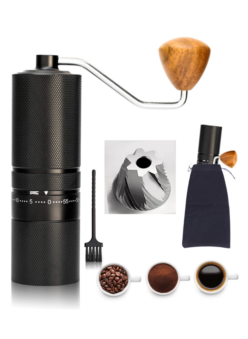 OMRAN CART Coffee grinder manual for Espresso with External adjustable stainless steel core 7 Star fine grinding steel upgraded core especially design for Espresso, turkey & pour over coffee maker - Image 1