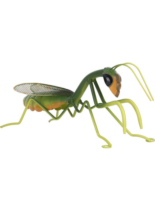 NIBEMINENT Iron Mini Praying Mantis Wall Ornament Green/Black 28 x 9.5 13.5cm - Image 3