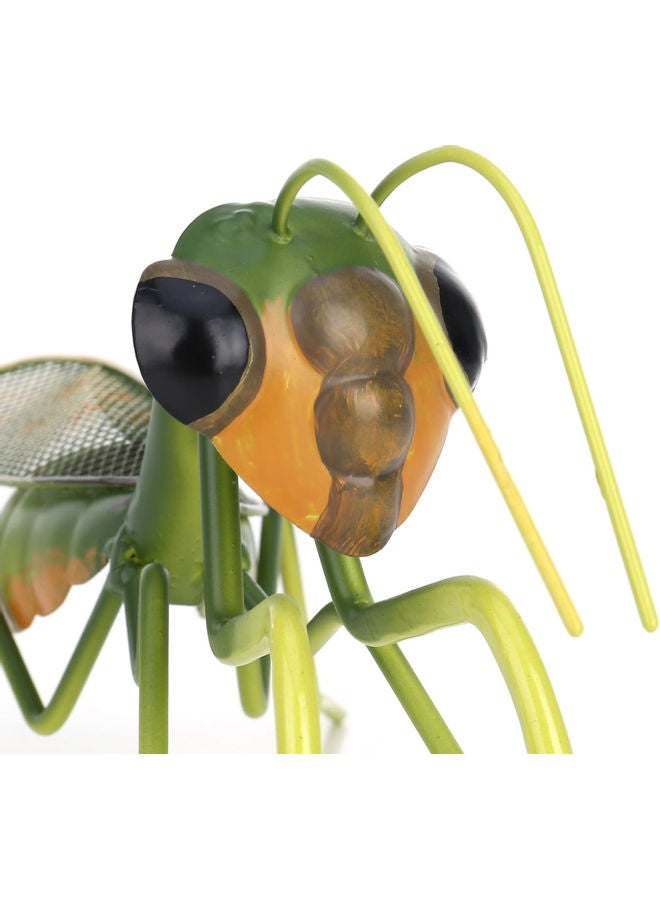 NIBEMINENT Iron Mini Praying Mantis Wall Ornament Green/Black 28 x 9.5 13.5cm - Image 5
