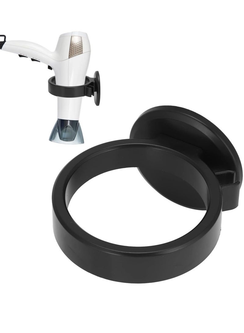 حامل مجفف الشعر اللاصق الذاتي مع حامل متوافق مع التثبيت على الحائط وتخزين المقبس - Image 2