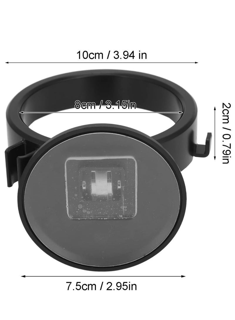 حامل مجفف الشعر اللاصق الذاتي مع حامل متوافق مع التثبيت على الحائط وتخزين المقبس - Image 5