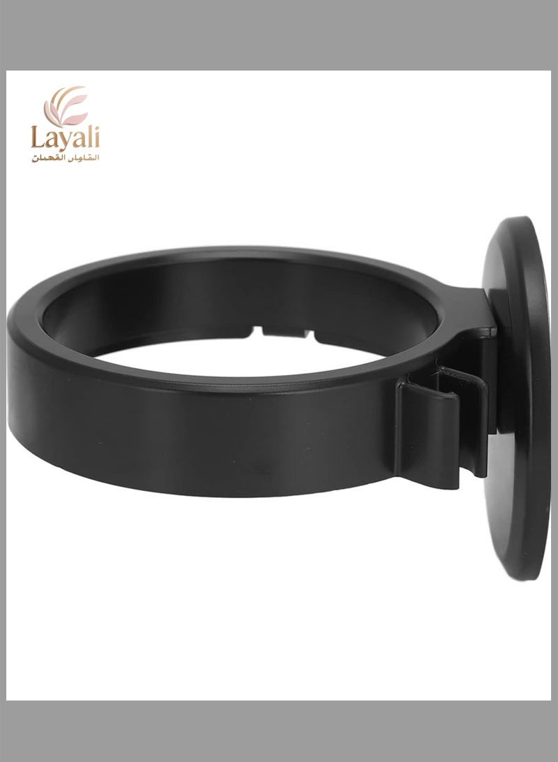 Layali Self Adhesive Hair Dryer Holder with Stand Compatible Wall Mounted Store Plug - Image 1