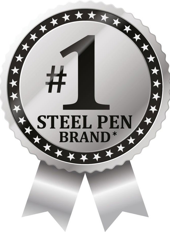 Zebra Pen F-301 Compact Ballpoint Stainless Steel Fine Point 0.7mm Ballpoint 1-Pack – Easy-Glide Ink, Non-Slip Grip, Metal Clip, Refillable with F-Refill, Professional Design (27114) - Image 5