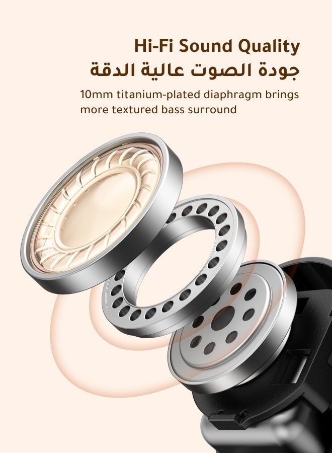 يو جرين سماعات أذن لاسلكية من دوتس، سماعات بلوتوث، جودة صوت عالية، بلوتوث 6.0 لاتصال مستقر، تقنية إلغاء الضوضاء AI ENC، عمر بطارية طويل يصل إلى 35 ساعة، سهولة الاقتران، مقاومة للماء بمعيار IPX5 500 mAh - Image 4