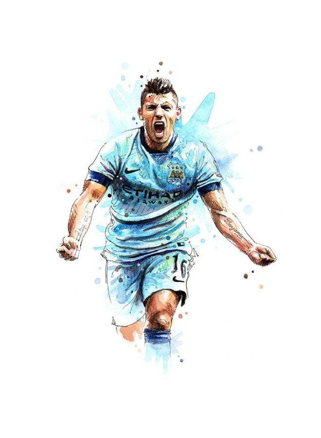 Nariele New football Star Frameless Home Decoration Wall Painting Poster