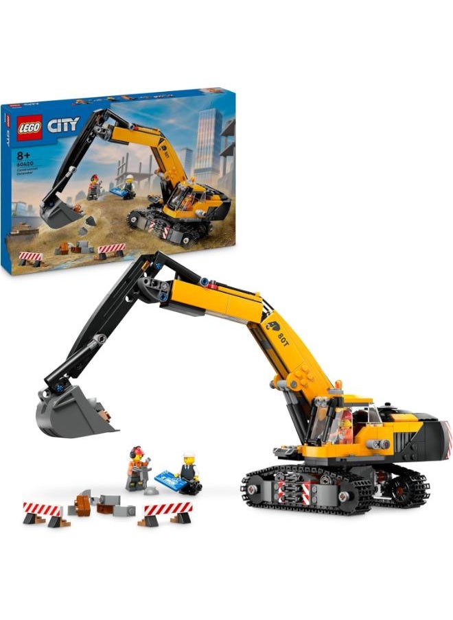 LEGO Yellow Construction Excavator Building Toy - 633 Pcs  - Image 1