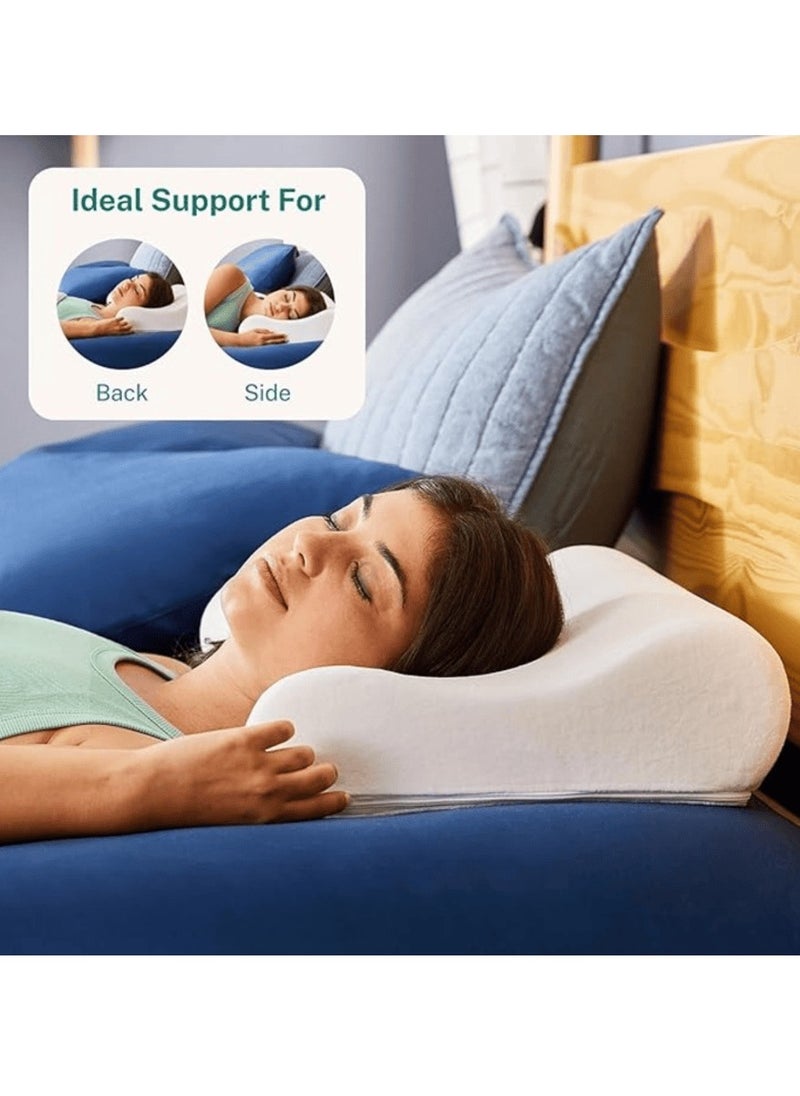 Spectrum - Cervical Neck Pillow for sleeping, Ergonomic Orthopedic Medical Pillows Support Shoulder for Neck  and Pain Relief Medicated Pillow - Image 1