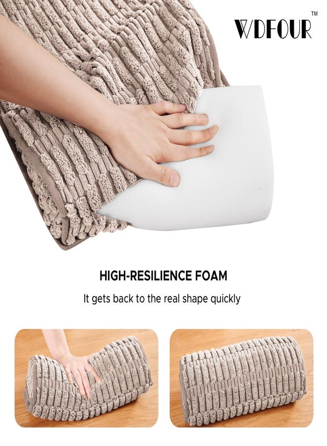 WdFour Headrest Memory Pillow, Support Cushions for Neck, Back or Foot for Sofas, Recliners, Office Chairs, Massage Chairs for Neck Pain Relief and Cervical Support(Khaki, 13" Wx2.7 D). - Image 4