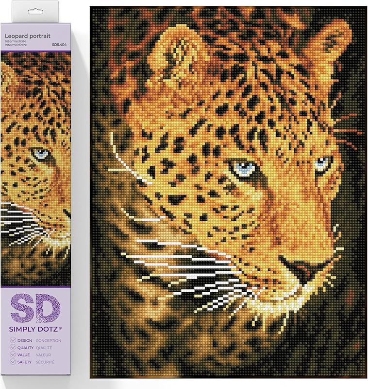 Diamond Dotz Simply DOTZ KIT, Leopard Portrait