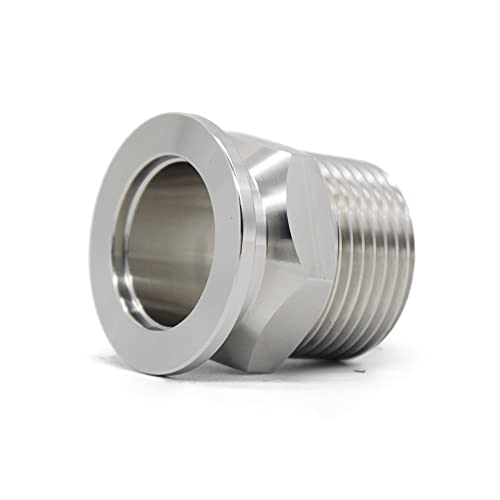 QMINOX SS304 KF25 NPT Male Adaptor thread 1 NW25 KF Male coupling ISOKF25 X NPT 1 - Image 1