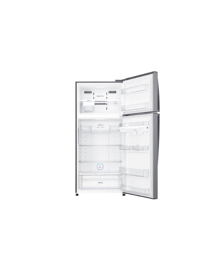 LG Double Door Refrigerator 13.3Cu.ft, Freezer 4.6Cu.ft, 592 L, ThinQ (wifi) LT19HBHSIN Platinum Silver LT19HBHSIN Platinum Silver - Image 3