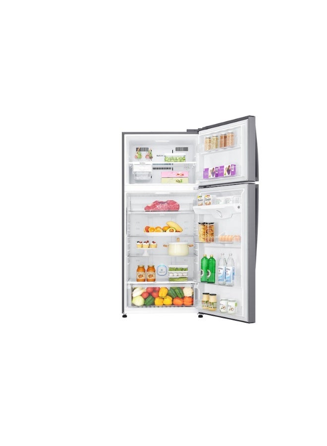 LG Double Door Refrigerator 13.3Cu.ft, Freezer 4.6Cu.ft, 592 L, ThinQ (wifi) LT19HBHSIN Platinum Silver LT19HBHSIN Platinum Silver - Image 2