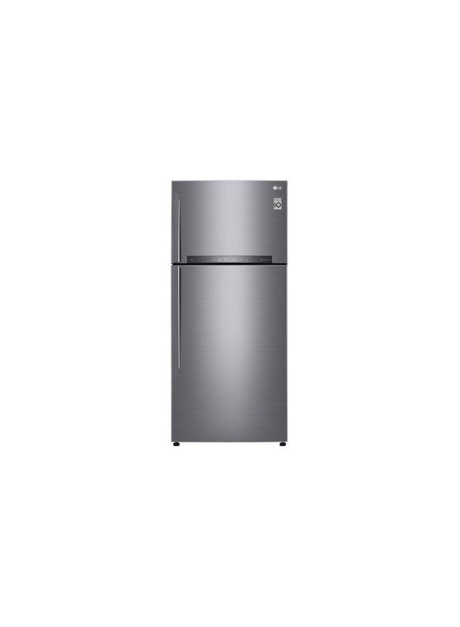 LG Double Door Refrigerator 13.3Cu.ft, Freezer 4.6Cu.ft, 592 L, ThinQ (wifi) LT19HBHSIN Platinum Silver LT19HBHSIN Platinum Silver - Image 1