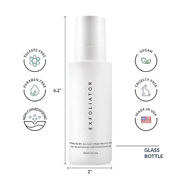 NAELI AHA/BHA Exfoliating Face Wash - 10% Glycolic Acid & Salicylic Acid Cleanser, Anti Aging Acne & Wrinkle Reducing Facial Exfoliant, Pore Minimizer & Brightening Gel, 4 oz - Image 4