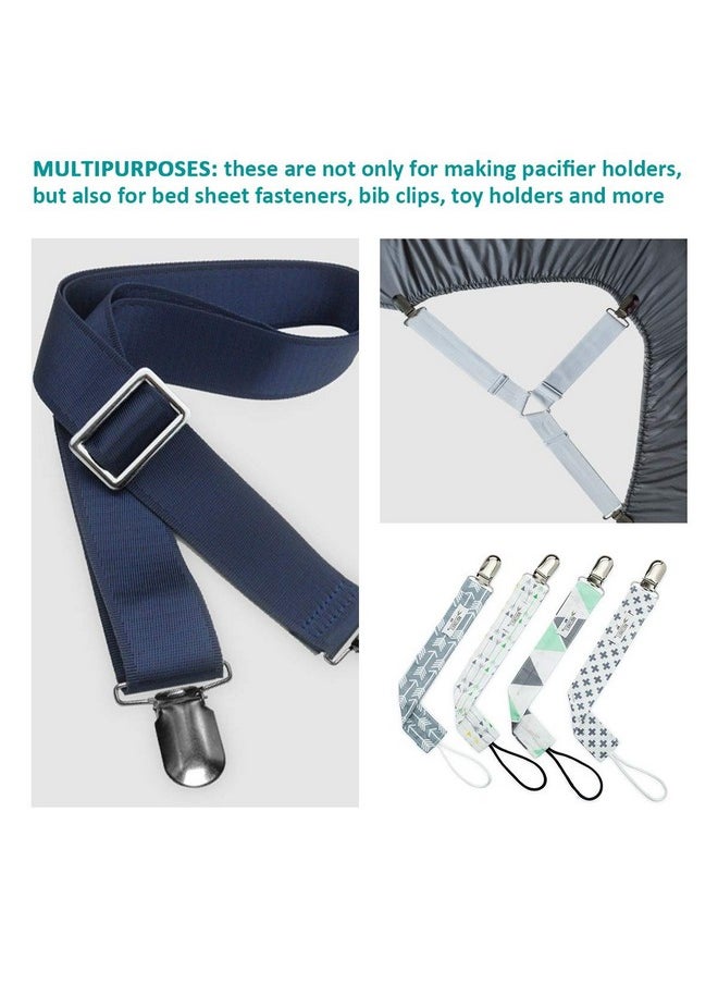 RayTour - 20 Pieces Men Suspender Clips Heavy Duty Bed Sheet Fasteners Clips Sheet Straps Holder Fasteners Clips - Image 1