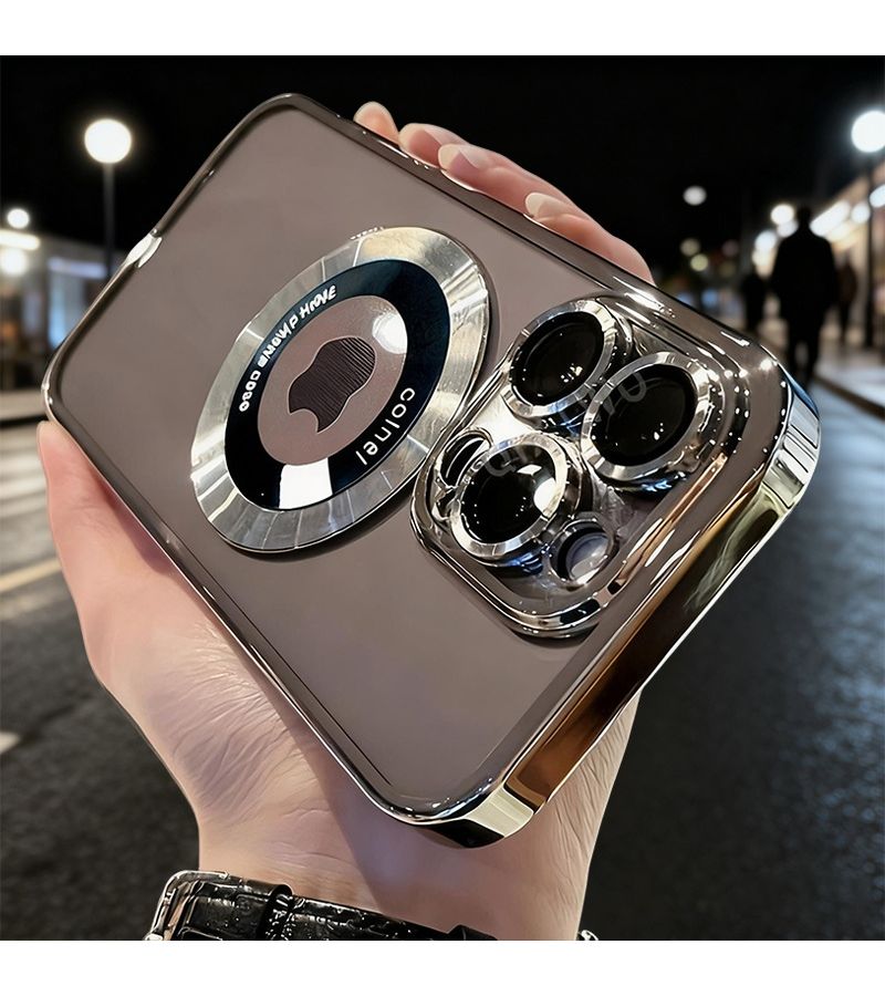 علبة شحن لاسلكي نافذة مغناطيسية باللون الأخضر الداكن لهاتف iPhone 14 - Image 4