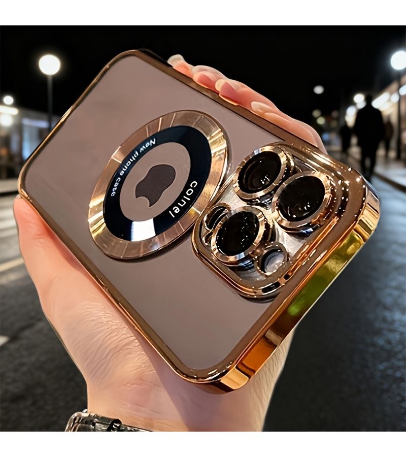 علبة شحن لاسلكي نافذة مغناطيسية باللون الأخضر الداكن لهاتف iPhone 14 - Image 5