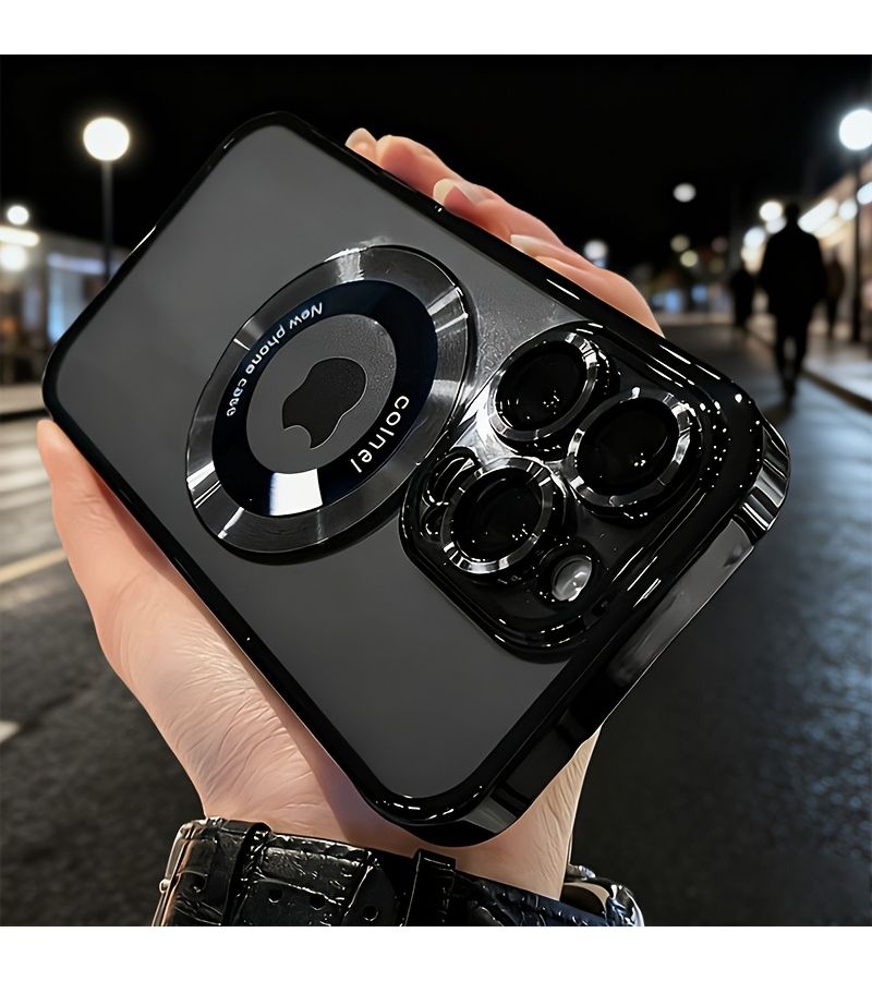 علبة شحن لاسلكي نافذة مغناطيسية باللون الأخضر الداكن لهاتف iPhone 14 - Image 3