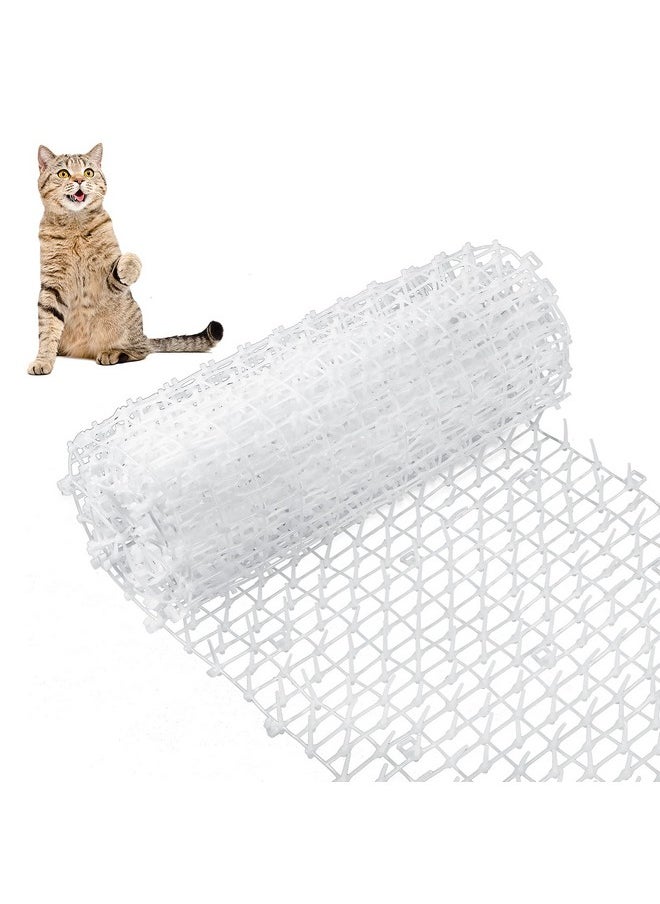 Zopeal 79 X 12 Inch/ 1 Roll Cat Spikes Keep Dog Off Couch Cat Deterrent Mat Strips Cats Dogs Spiked Mat Fence Outdoor Indoor Keep Pet Off Couch Furniture Garden  - Image 1