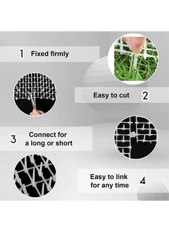 Zopeal 79 X 12 Inch/ 1 Roll Cat Spikes Keep Dog Off Couch Cat Deterrent Mat Strips Cats Dogs Spiked Mat Fence Outdoor Indoor Keep Pet Off Couch Furniture Garden  - Image 4