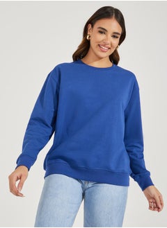 Solid Regular Fit Sweatshirt