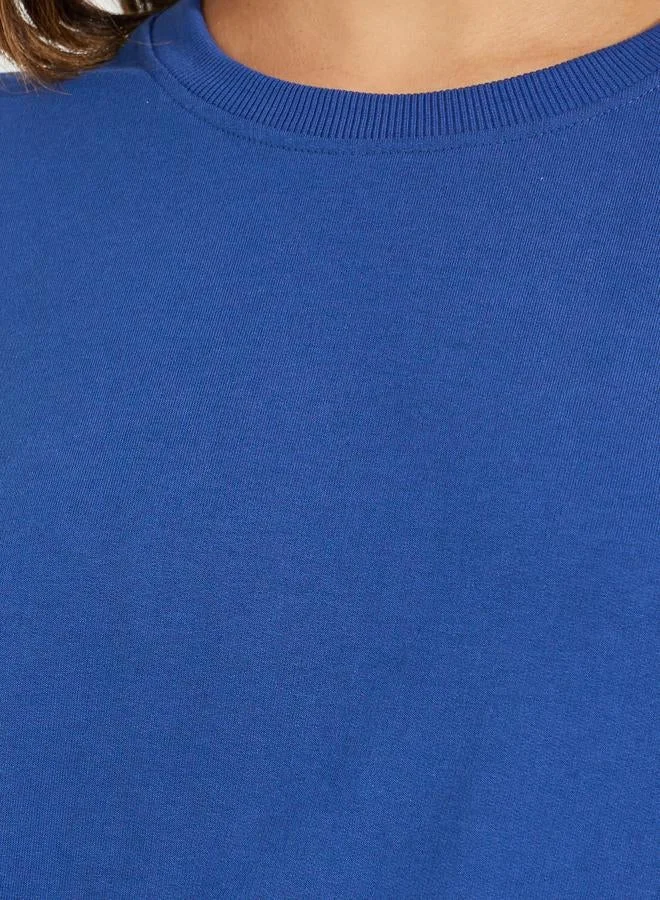 Styli Solid Regular Fit Sweatshirt