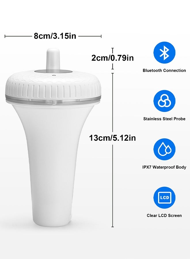 INKBIRD Bluetooth Pool Thermometer Floating Water Thermometer For Pools Instant Read & High Accuracy IPX7 Waterproof 2 Years Historical Data Storage For Swimming Pool Fishpond Aquarium Hot Tub - Image 3