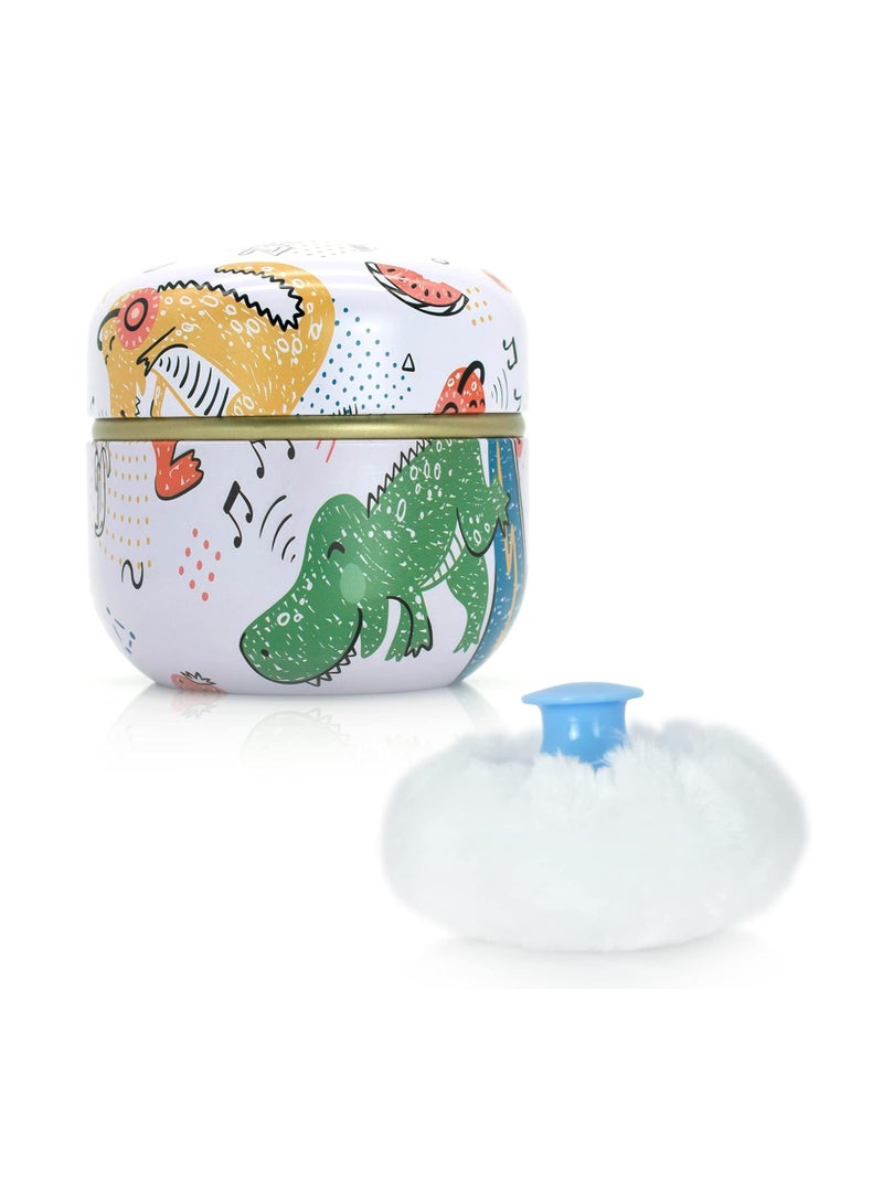 SYOSI Large Powder Puff for Body Powder with Powder Container, Soft Powder Puff and Dusting Powder Travel Case (Free Singing) - Image 1