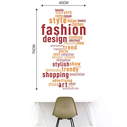 StickMe 'Fashion - Stylish - Design - Trend - Wall Sticker' -SM885 (Multi Colour, Vinyl - 75cm X 40 cm)-Self-Adhesive - Image 3