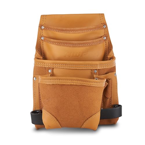 AWP Classic Leather Tool Pouch Crafted from Premium TopGrain Leather Compatible with Work Belts Up to 3 Inches Wide Tool Belt Accessory 3 Pack - Image 1