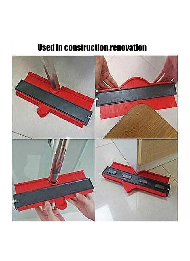 NIBEMINENT - Precisely Measure Irregular Shapes Contour Gauge Red 15 x 2 10cm - Image 1