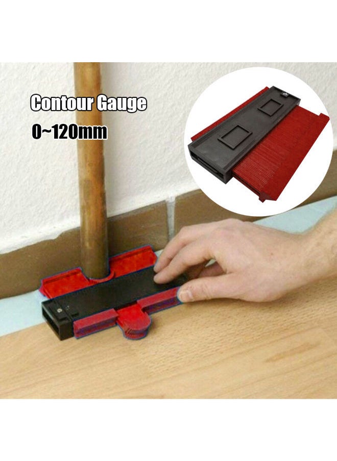 NIBEMINENT - Precisely Measure Irregular Shapes Contour Gauge Red 15 x 2 10cm - Image 1