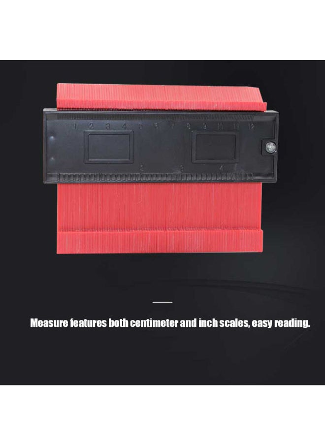 NIBEMINENT - Precisely Measure Irregular Shapes Contour Gauge Red 15 x 2 10cm - Image 1