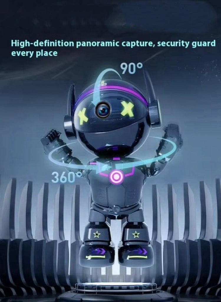 Generic Security Camera Indoor Robot IP 360° View, Home Camera Motion Detection Monitor Camera Wireless 4K HD 5G/2.4Ghz WiFi AI Human & Pet Detection Cameras with Phone Intelligent Motion Tracking and Alarm, Privacy Mode, Color Night Vision - Image 5