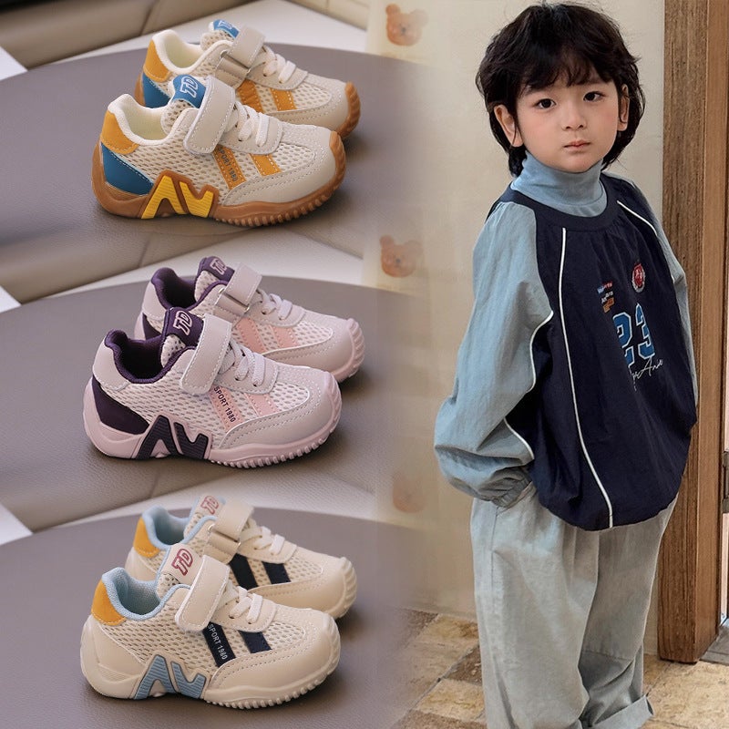 Mesh Sneakers Lightweight Flexible Sole Walking Shoes For Kids Indoor And Outdoor Activities - Image 2