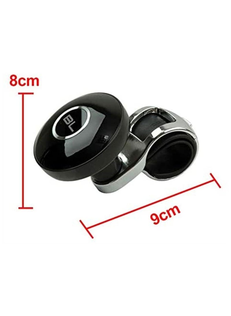 Y&D - Car Steering Wheel, Power Handle Ball Hand Control Grip Spinner Knob Turning Helper Styling Black - Image 1