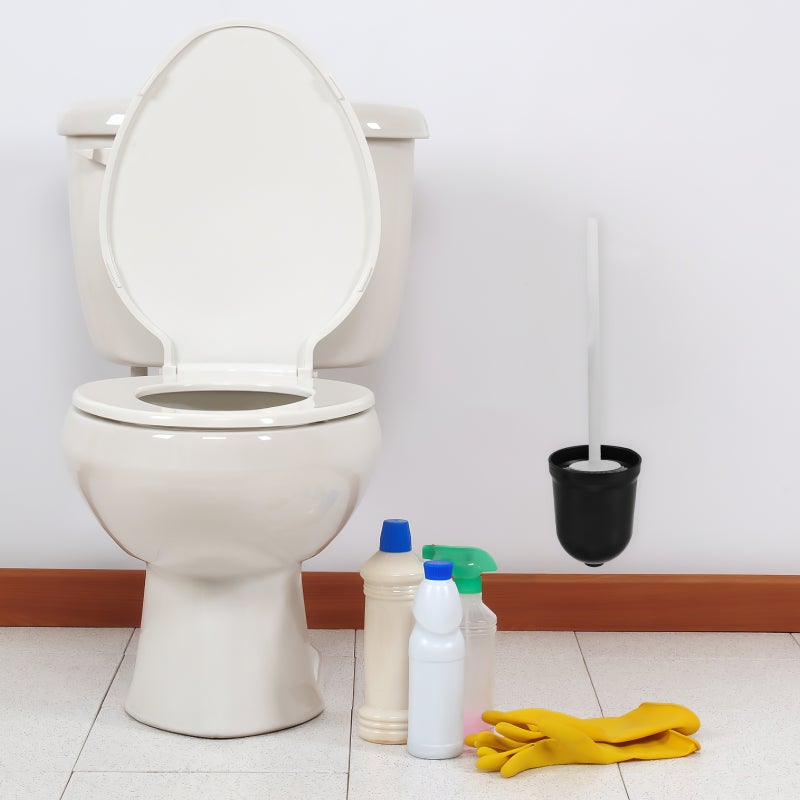 🚽 طقم حامل فرشاة مرحاض عدد ٢ حامل فرشاة تنظيف المرحاض لأدوات التنظيف المنزلية للحمام - Image 5