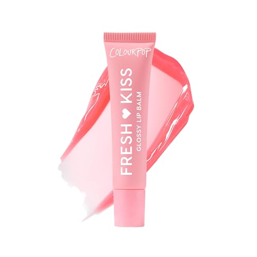 ColourPop Fresh Kiss Glossy Lip Balm - Hydrating Lip Care Enriched with Peptides, Hyaluronic Acid, Shea Butter & Vitamin E for an Ultra-Cushiony Formula - Strawberry Milk (0.49 oz) - Image 1
