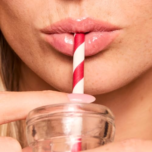 ColourPop Fresh Kiss Glossy Lip Balm - Hydrating Lip Care Enriched with Peptides, Hyaluronic Acid, Shea Butter & Vitamin E for an Ultra-Cushiony Formula - Strawberry Milk (0.49 oz) - Image 4